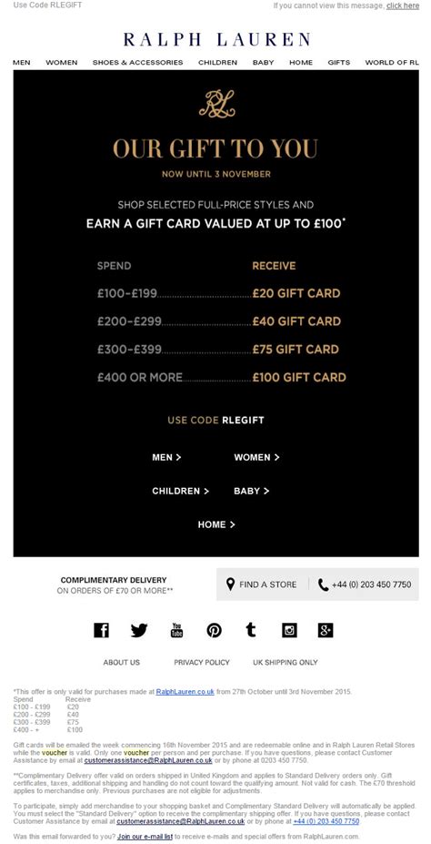 ralph lauren discount email uk